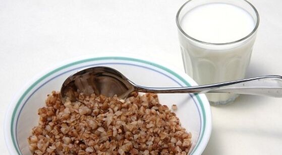 Diet with buckwheat and kefir.