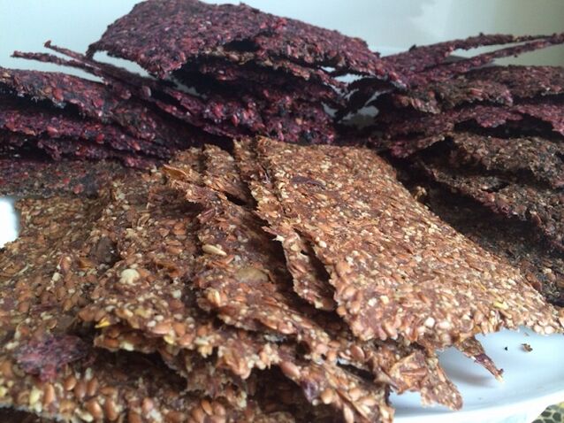 Method for preparing flax chips for the Dukan diet.