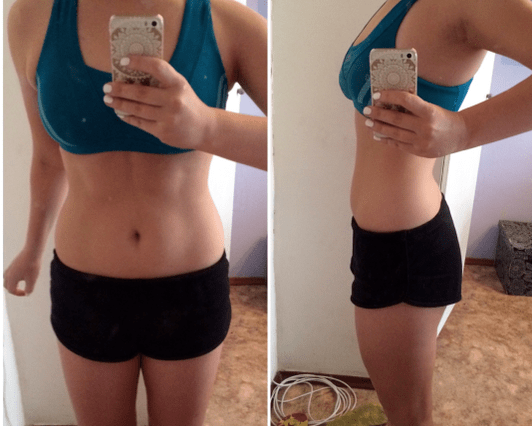 Before and after photos of the keto diet.