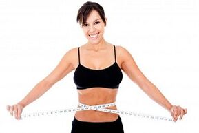 Waist measurement after rapid weight loss.
